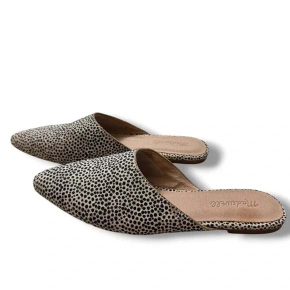 Madewell Frances Loafer Mule Spotted Calf Hair Women’s 8.5 - Picture 2 of 8